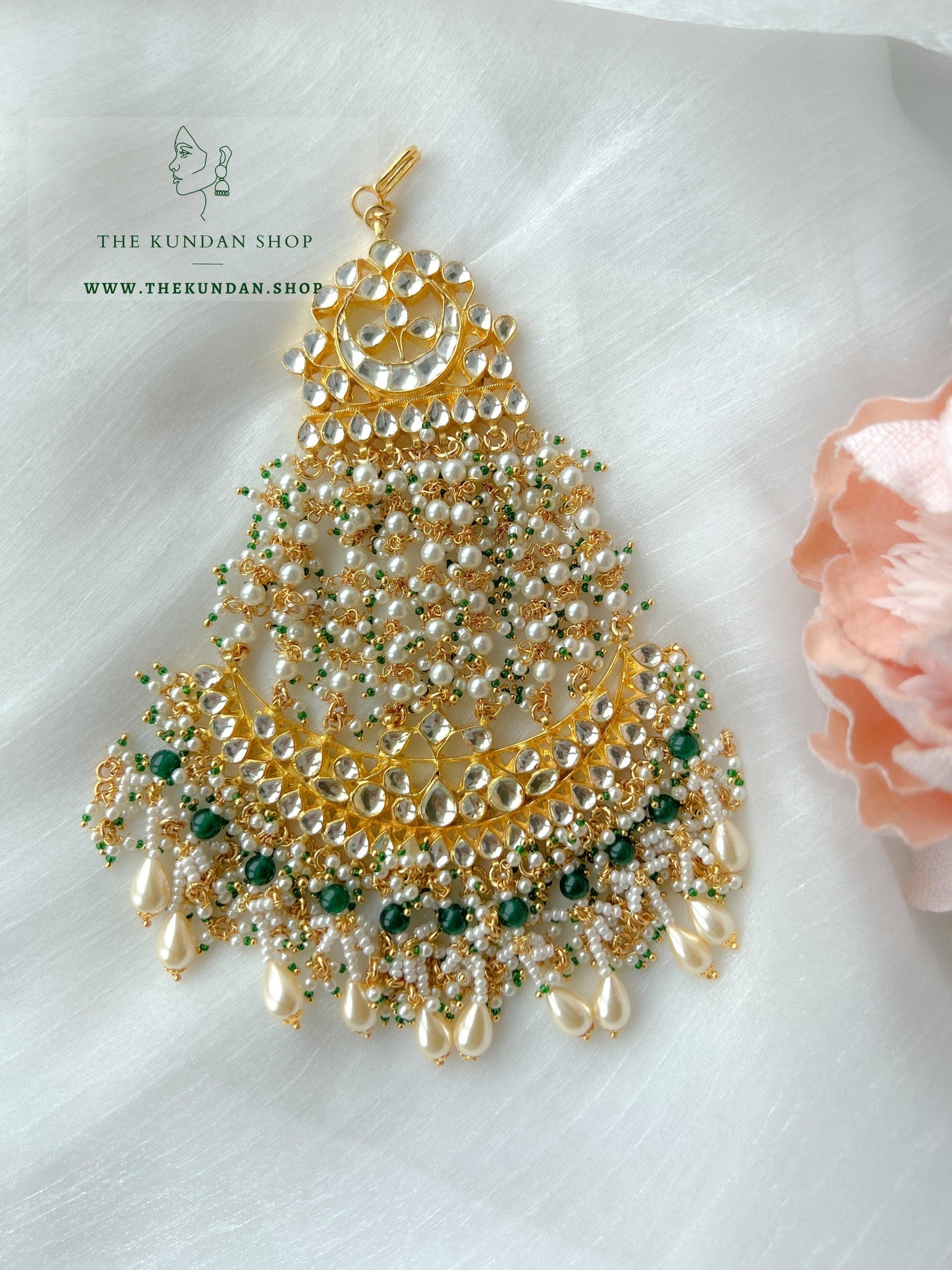Deserving in Kundan Passa in Green Passa THE KUNDAN SHOP 