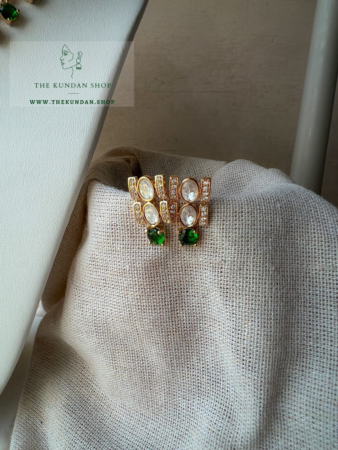 Embellished in Green Necklace Sets THE KUNDAN SHOP 
