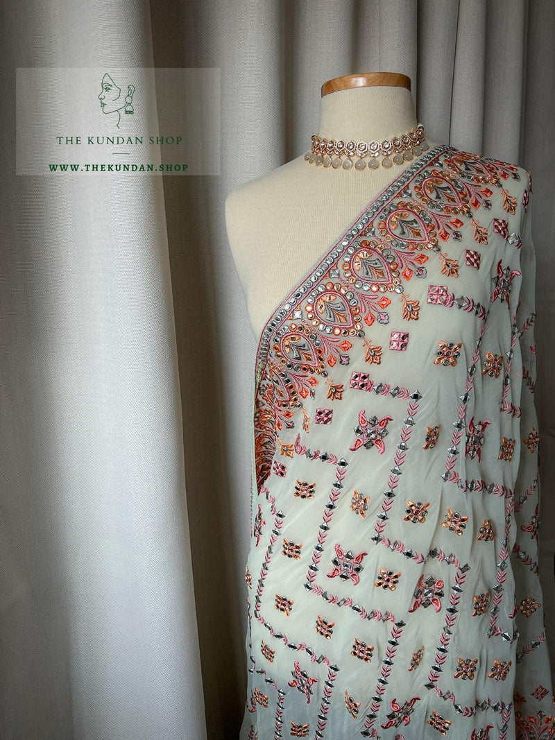 Shine in Mint Dupatta Dupatta THE KUNDAN SHOP 