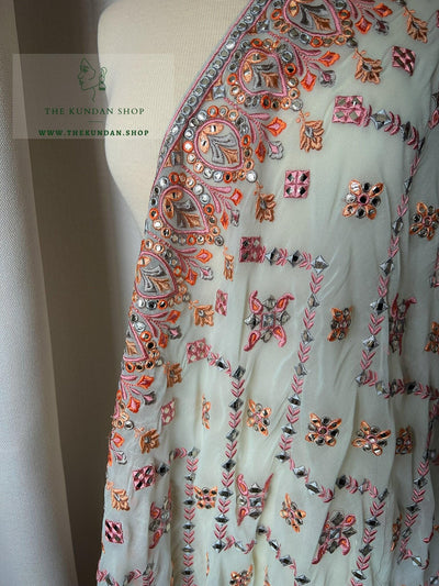 Shine in Mint Dupatta Dupatta THE KUNDAN SHOP 