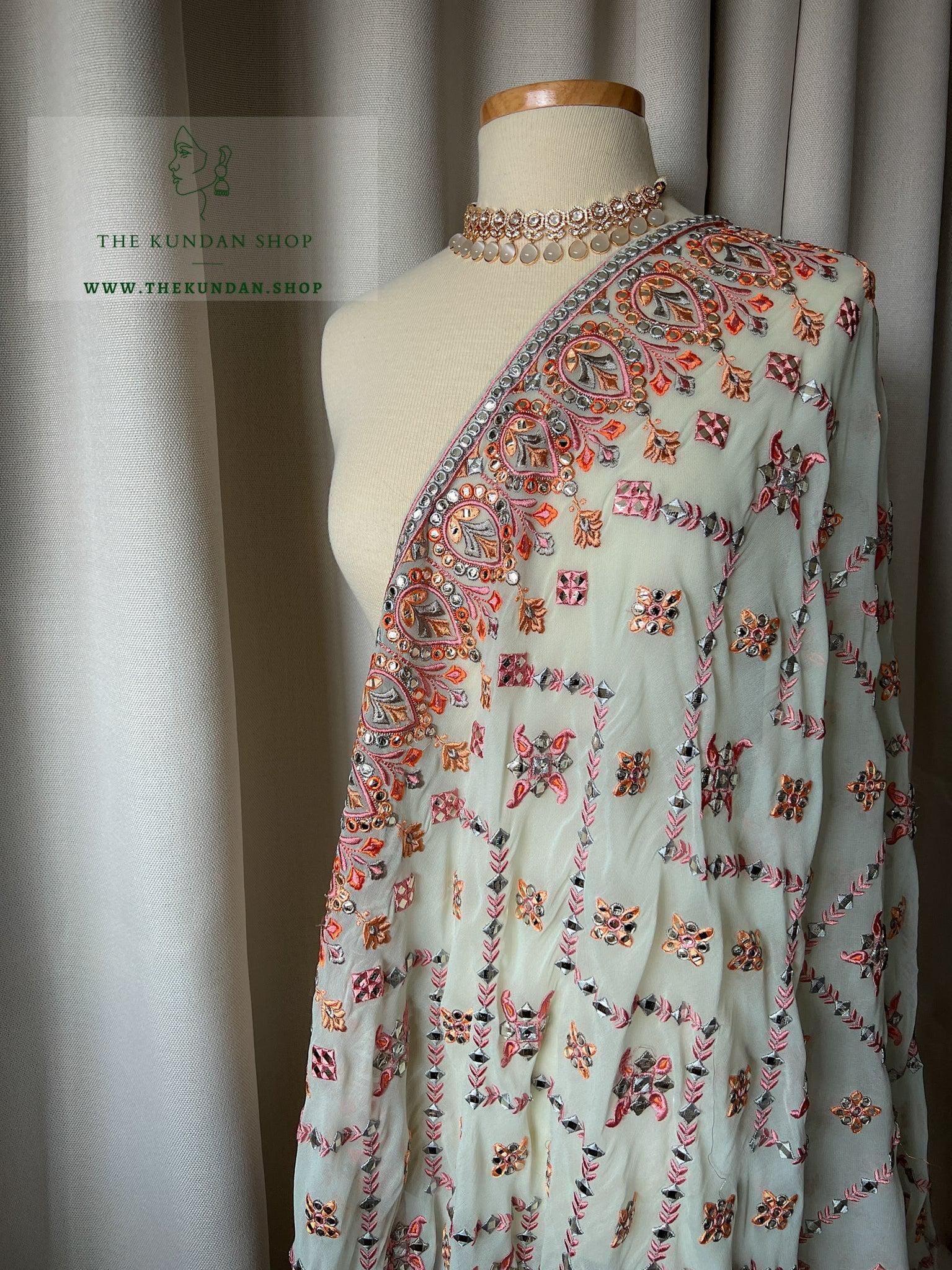 Shine in Mint Dupatta Dupatta THE KUNDAN SHOP 