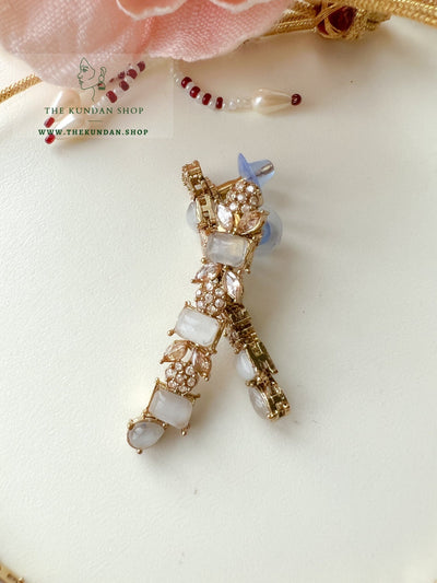 Interest Champagne in Grey Necklace Sets THE KUNDAN SHOP 