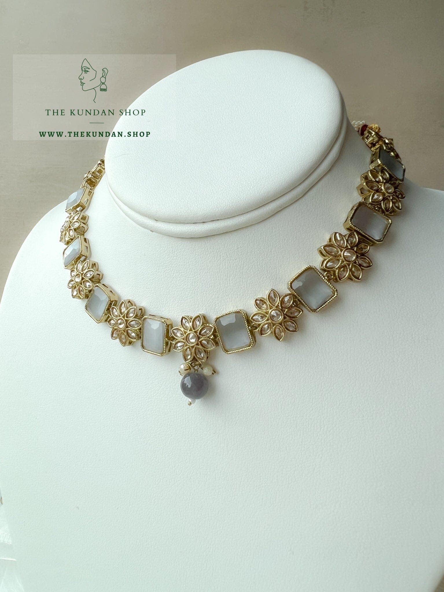 Private in Grey Necklace Sets THE KUNDAN SHOP 