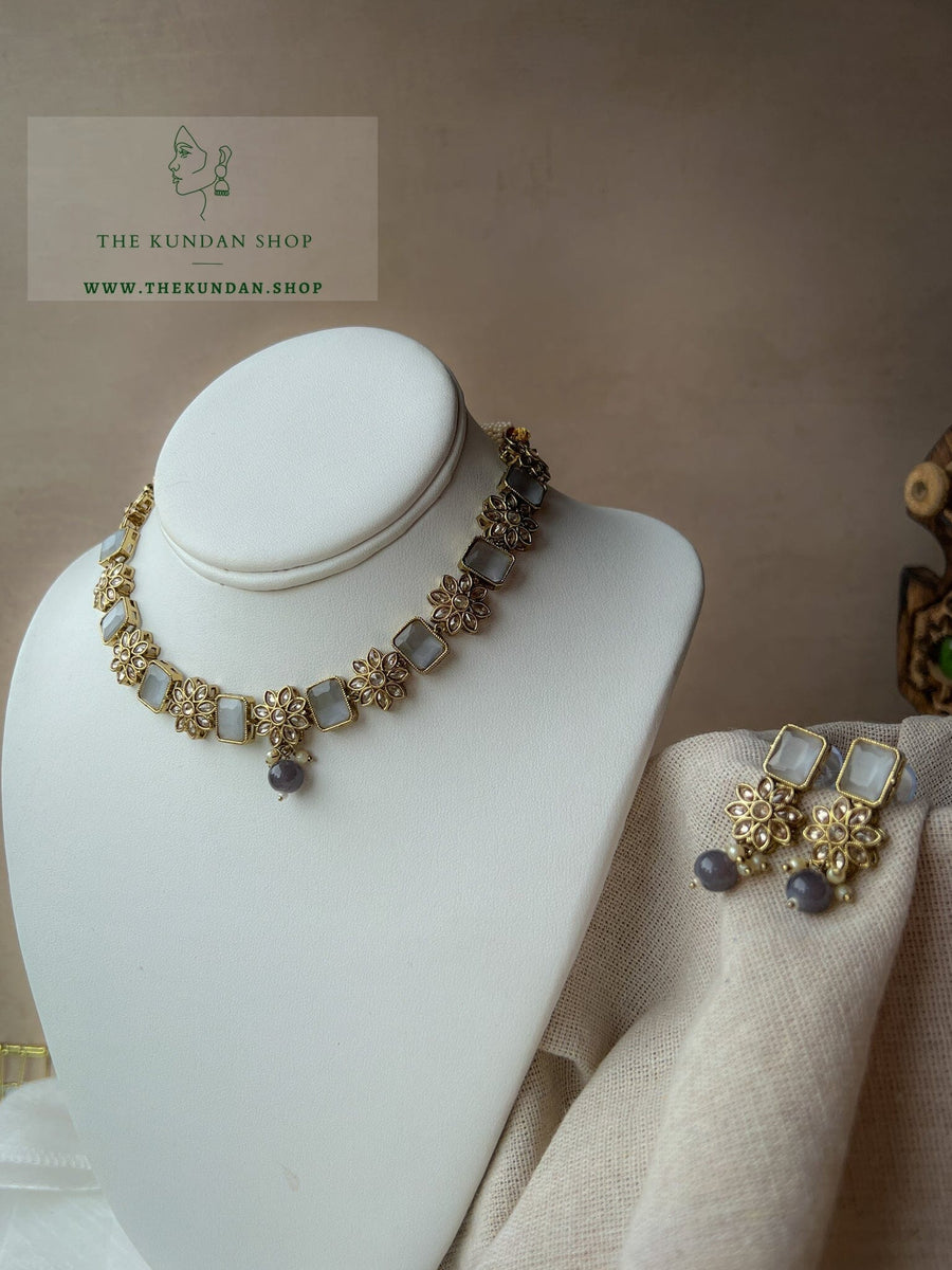 Private in Grey Necklace Sets THE KUNDAN SHOP 