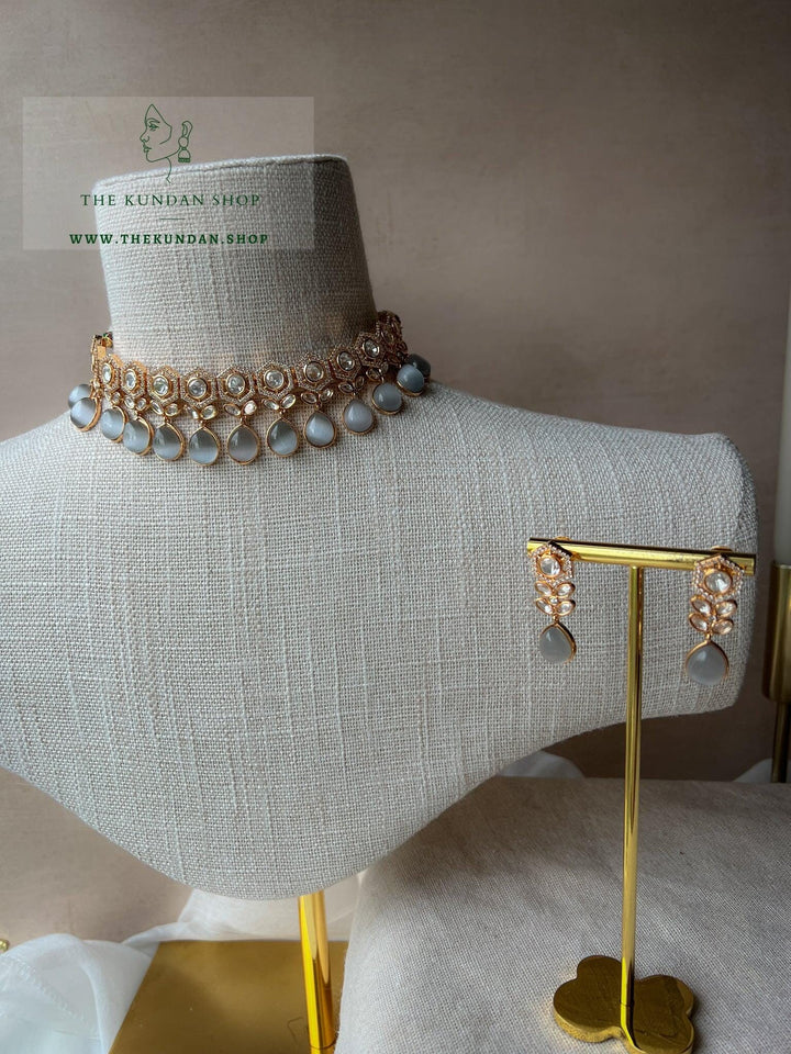 Definite in Grey Necklace Sets THE KUNDAN SHOP 