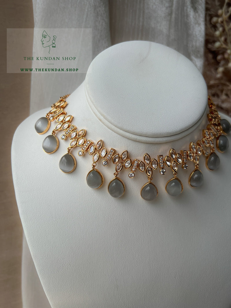 Make it Right in Grey Necklace Sets THE KUNDAN SHOP 
