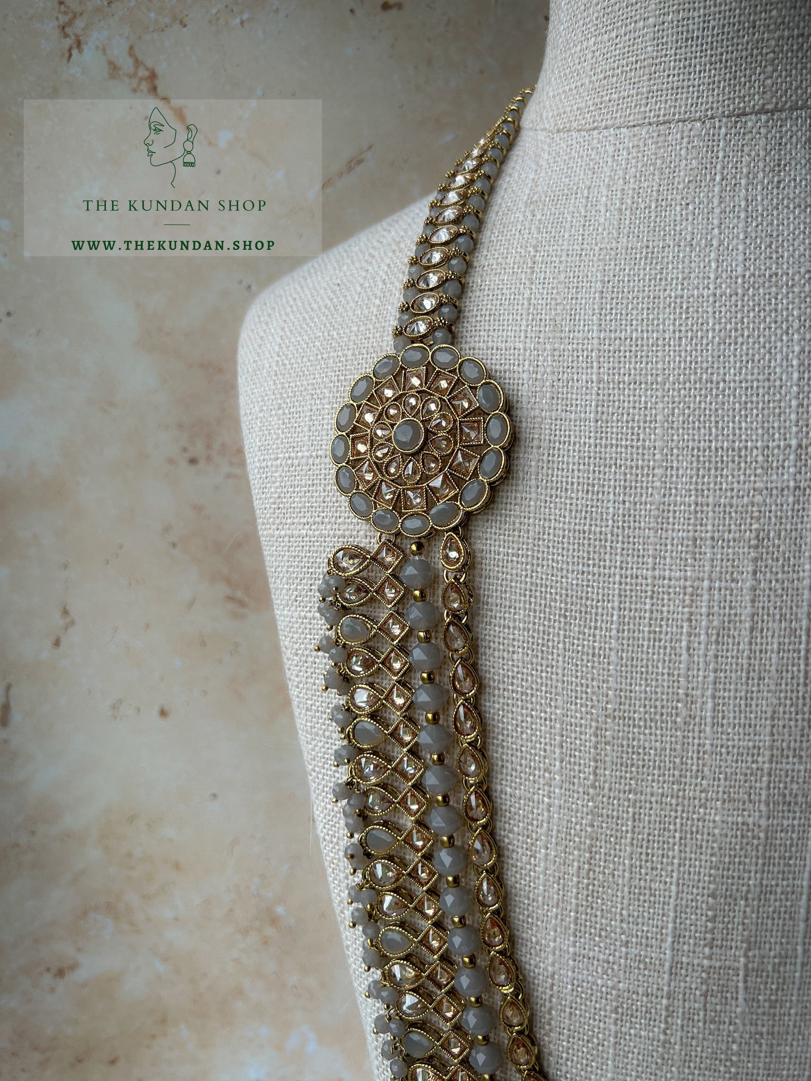 My Story in Grey Necklace Sets THE KUNDAN SHOP 