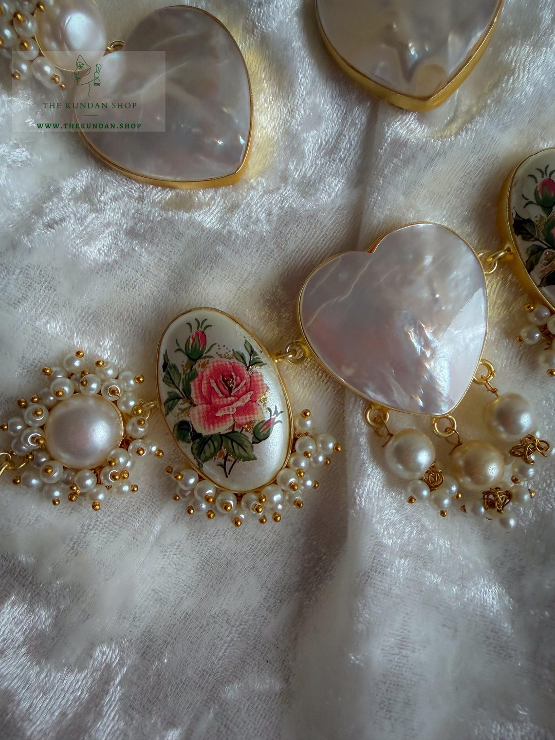 Affection in Mother of Pearl Necklace Sets THE KUNDAN SHOP 