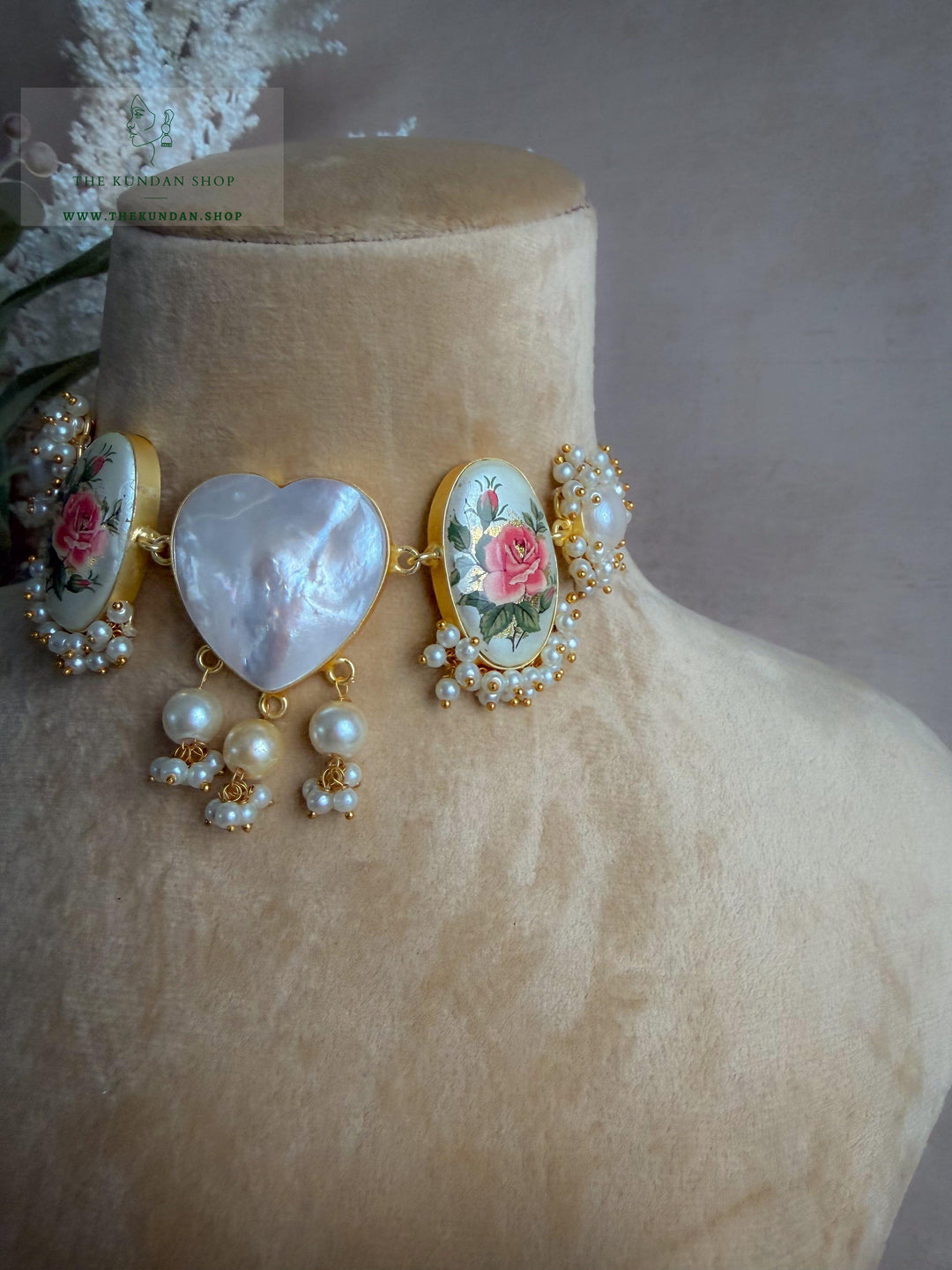 Affection in Mother of Pearl Necklace Sets THE KUNDAN SHOP 
