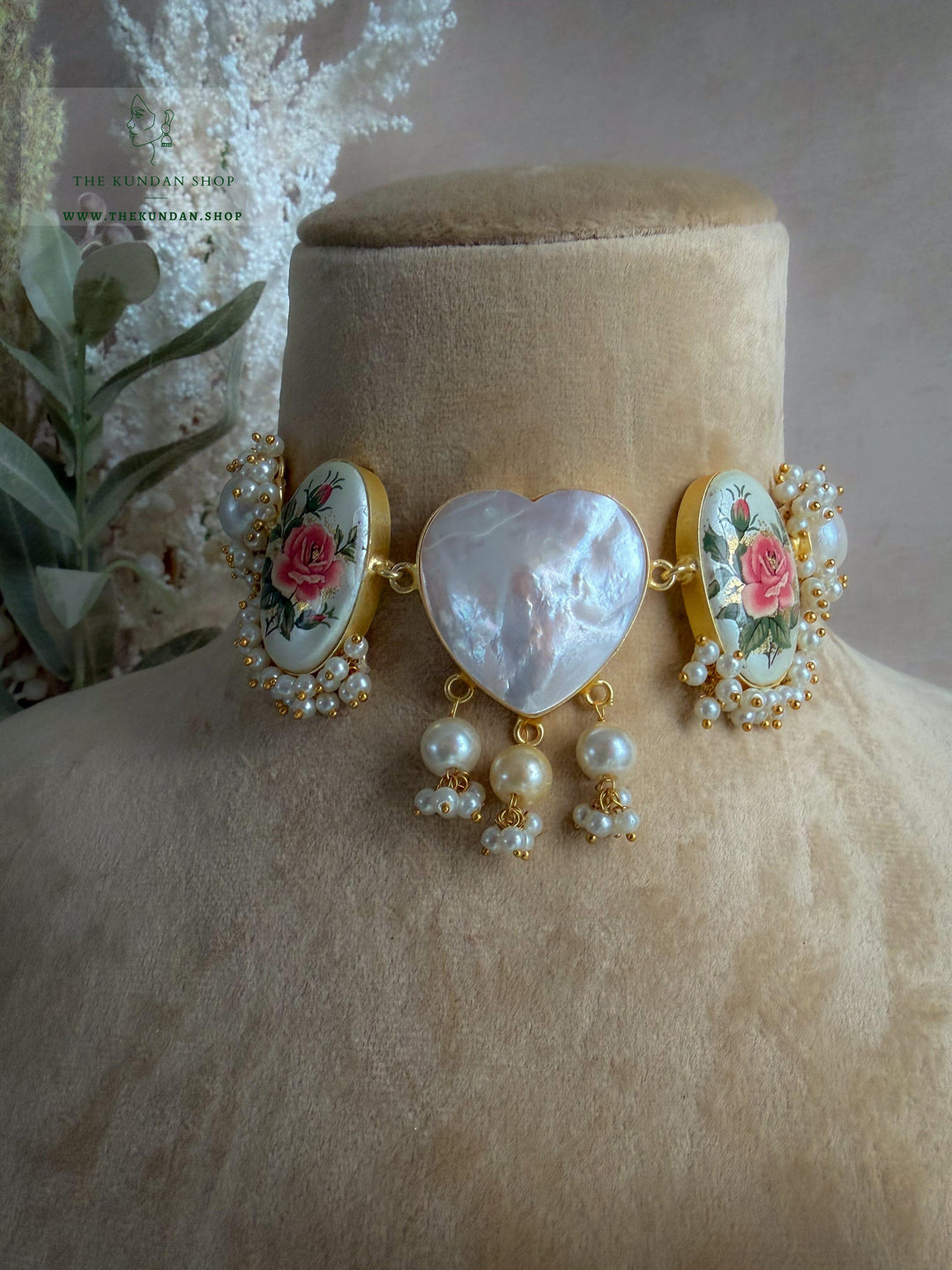 Affection in Mother of Pearl Necklace Sets THE KUNDAN SHOP 
