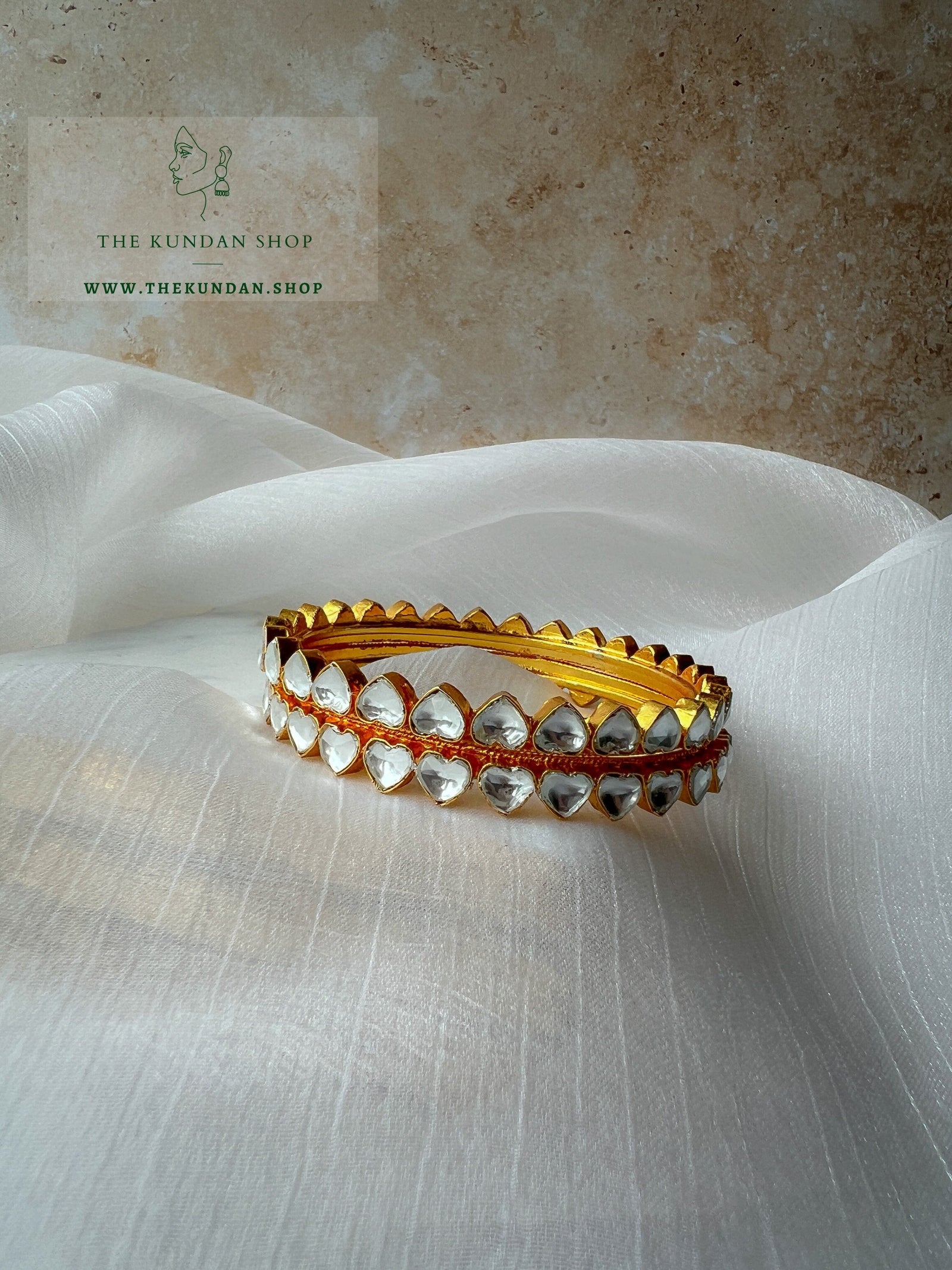 Hearts in Kundan Bangles THE KUNDAN SHOP 