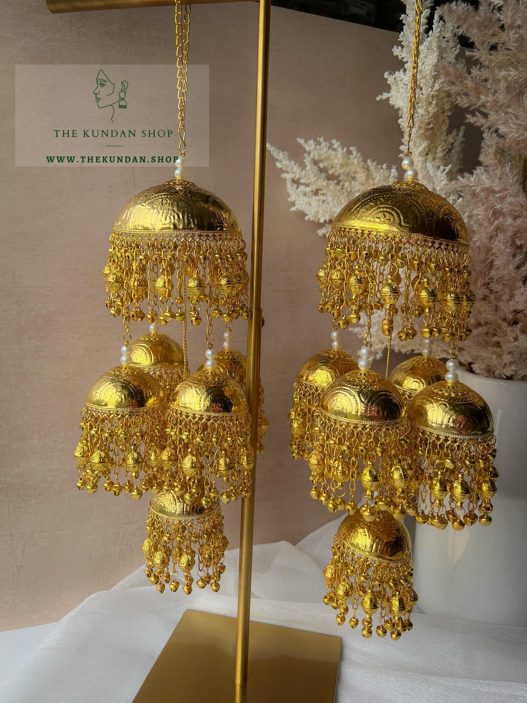Morning Bells Gold Kaleeray Kaleeray THE KUNDAN SHOP 