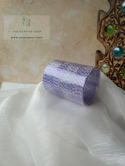 Sparkle & Sheen Bangles in Ice Lilac Bangles THE KUNDAN SHOP 