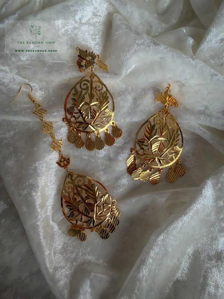 Performer // Jadau Tikka Set Earrings + Tikka THE KUNDAN SHOP 