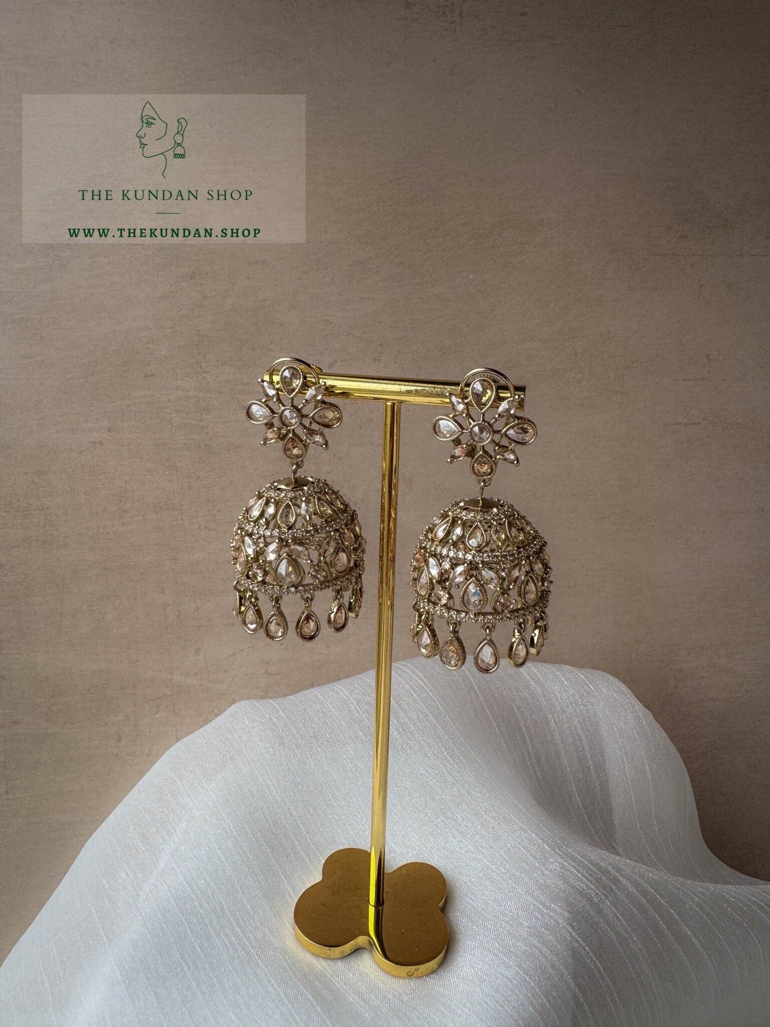 Advice in Polki Earrings + Tikka THE KUNDAN SHOP 