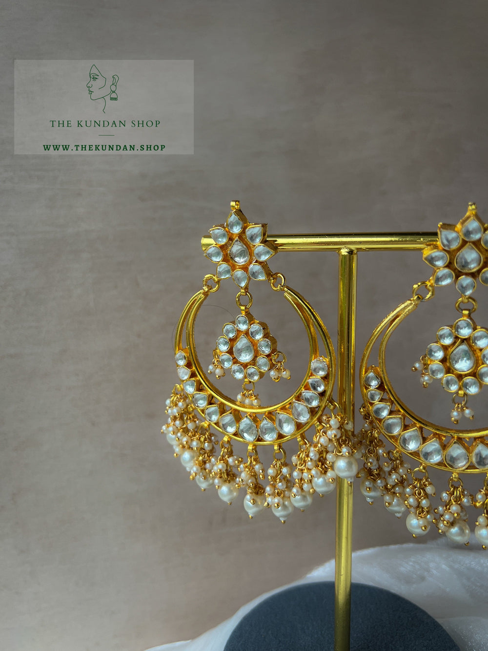 Coincident in Pearl Earrings Earrings THE KUNDAN SHOP 