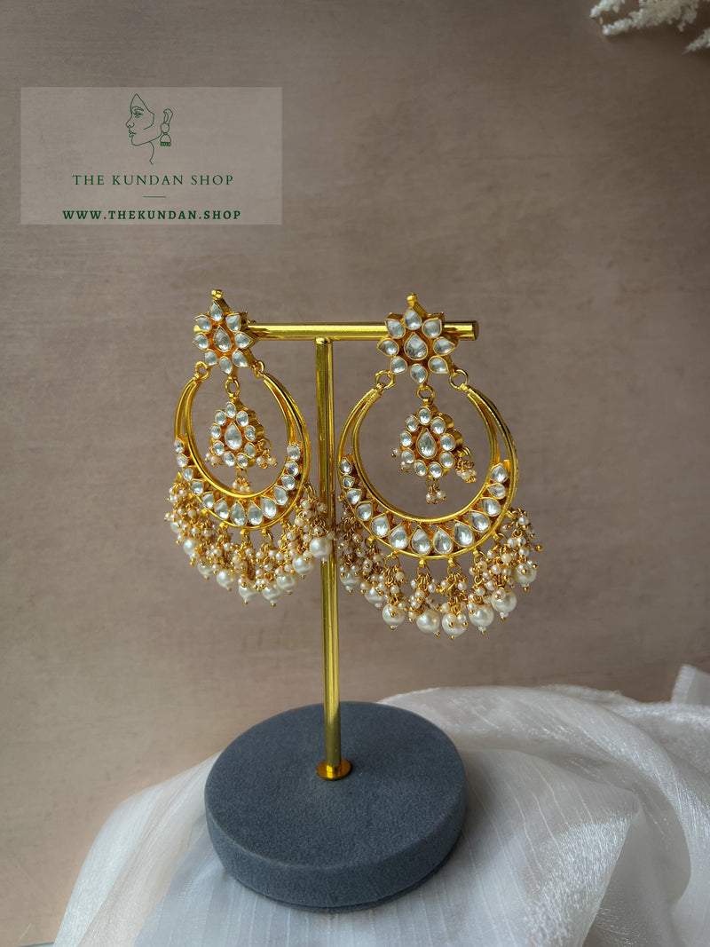 Coincident in Pearl Earrings Earrings THE KUNDAN SHOP 