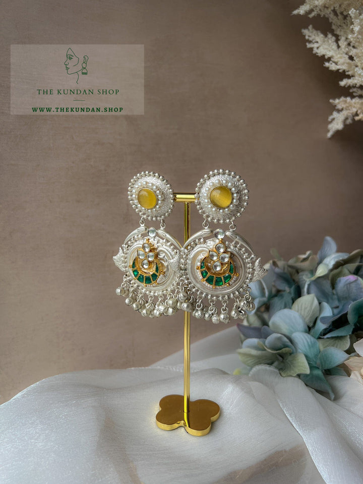 Partnered in Silver With Kundan Earrings THE KUNDAN SHOP 