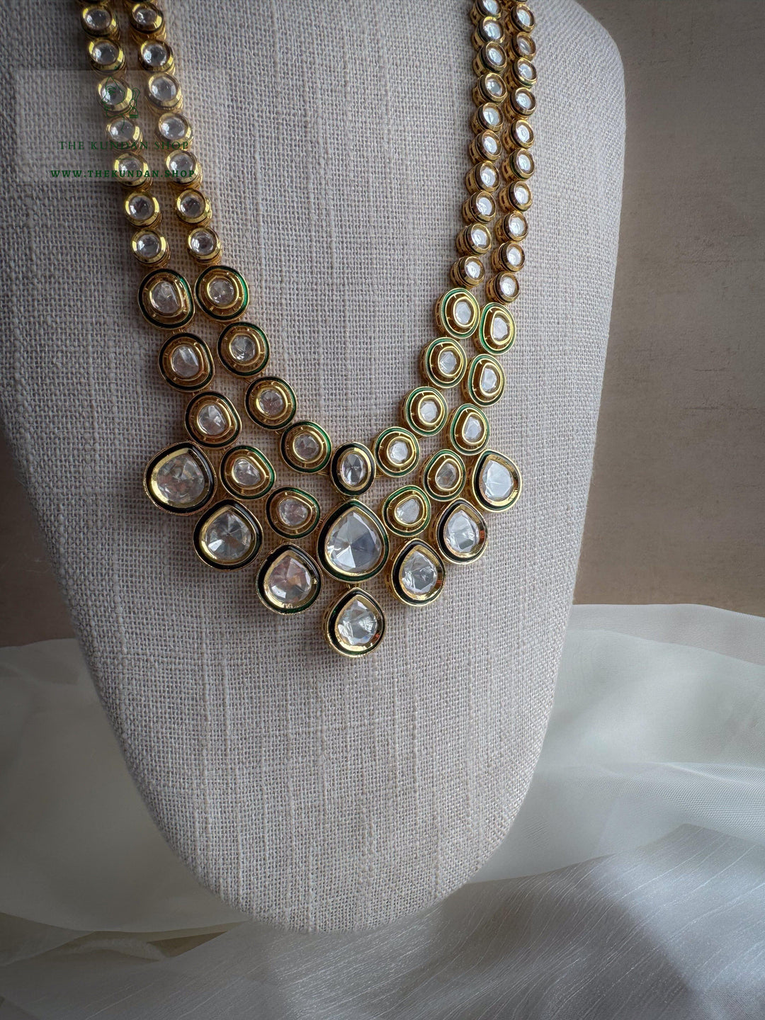 Glistened Stones // Kundan Pendant Grooms Mala THE KUNDAN SHOP 