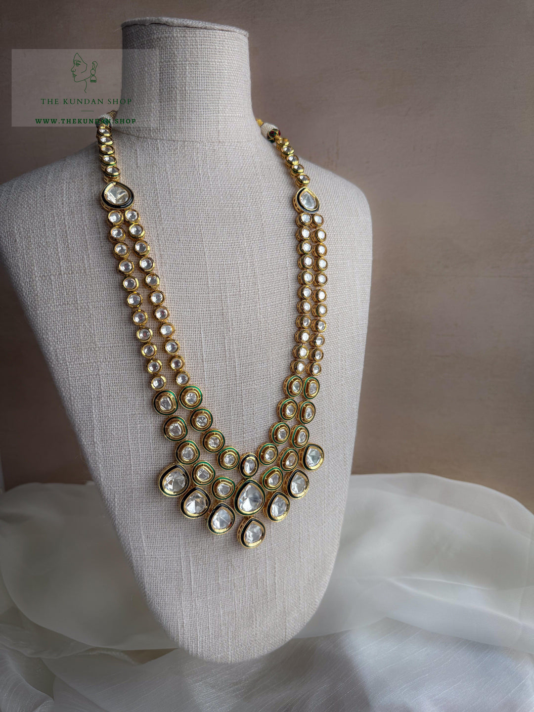 Glistened Stones // Kundan Pendant Grooms Mala THE KUNDAN SHOP 