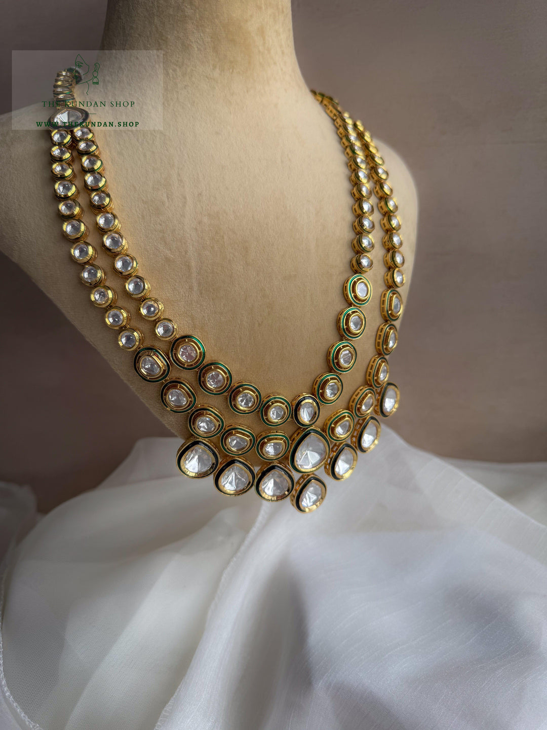Glistened Stones // Kundan Pendant Grooms Mala THE KUNDAN SHOP 
