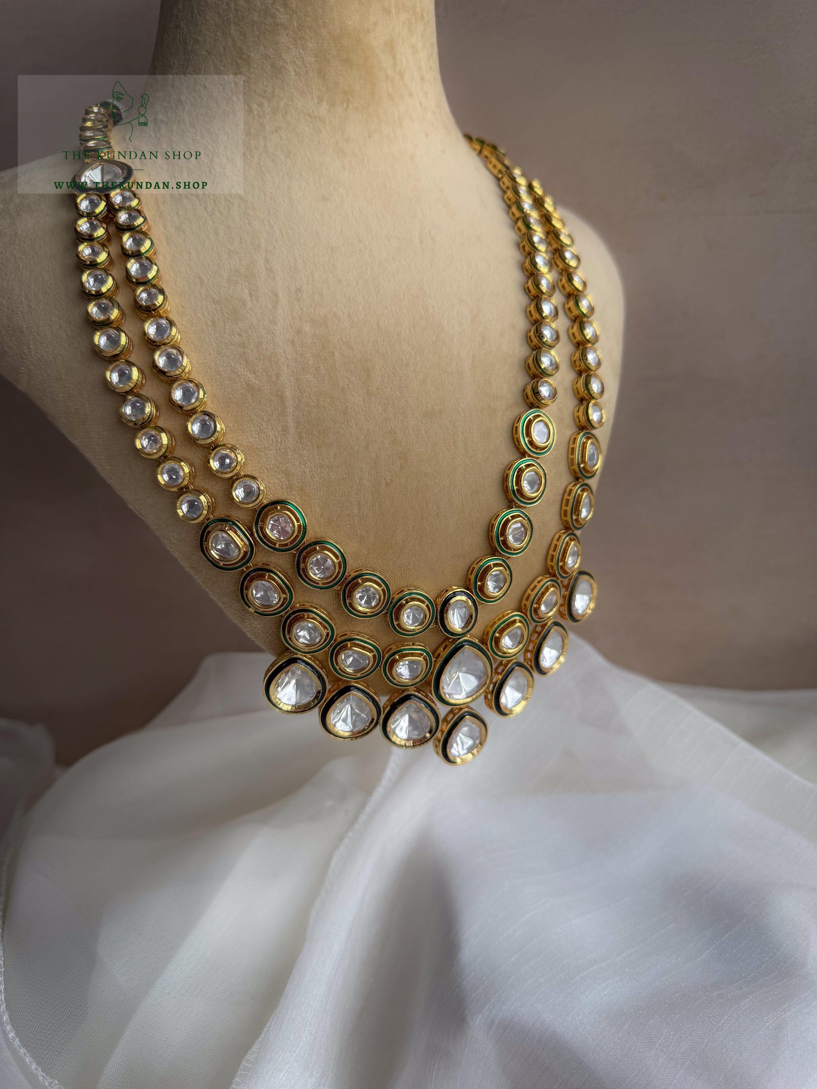 Glistened Stones // Kundan Pendant Grooms Mala THE KUNDAN SHOP 