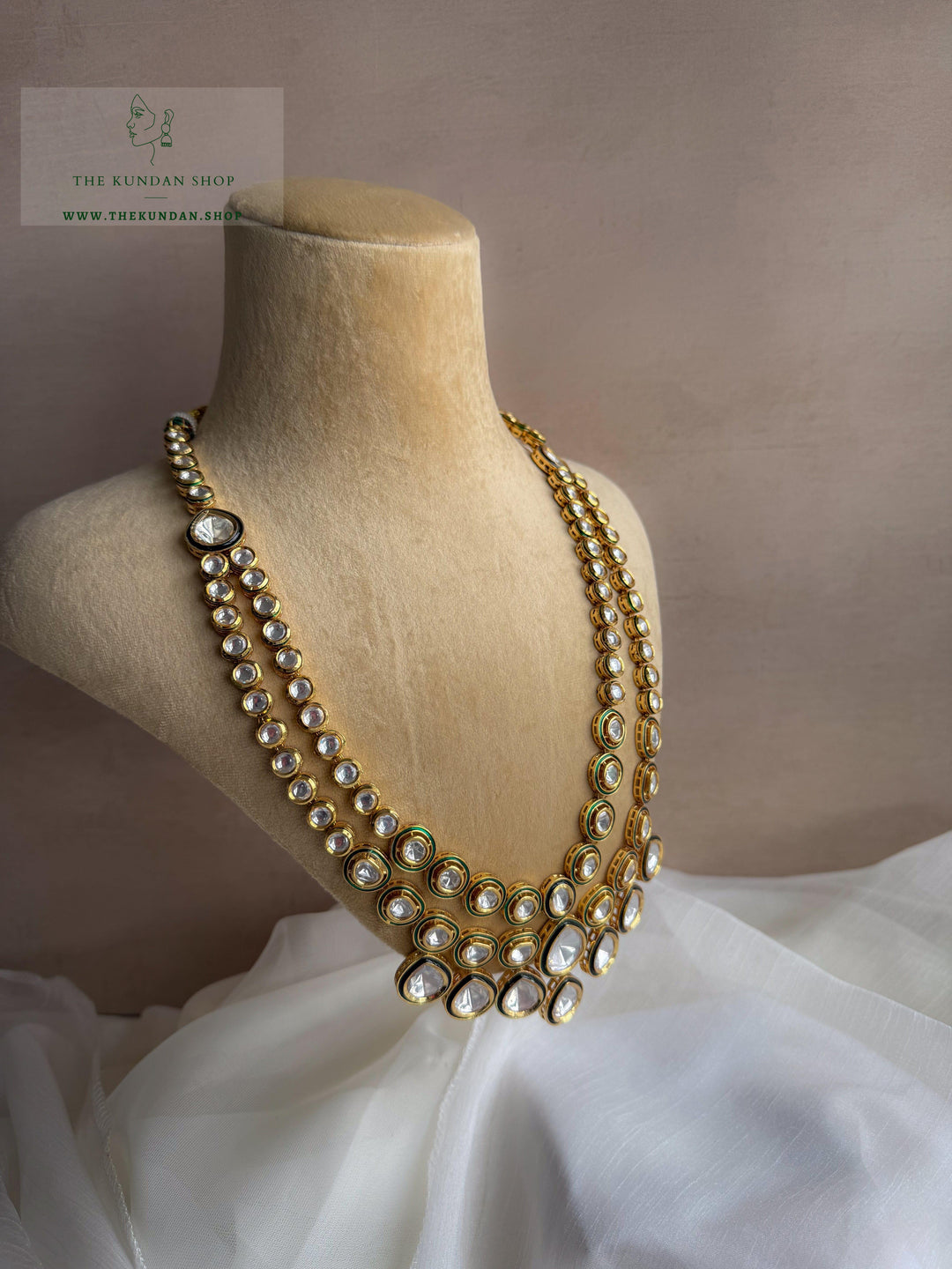 Glistened Stones // Kundan Pendant Grooms Mala THE KUNDAN SHOP 