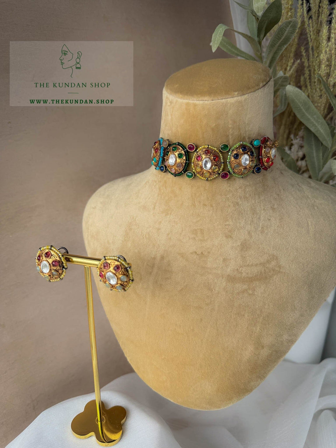 Examined in Green Necklace Sets THE KUNDAN SHOP 