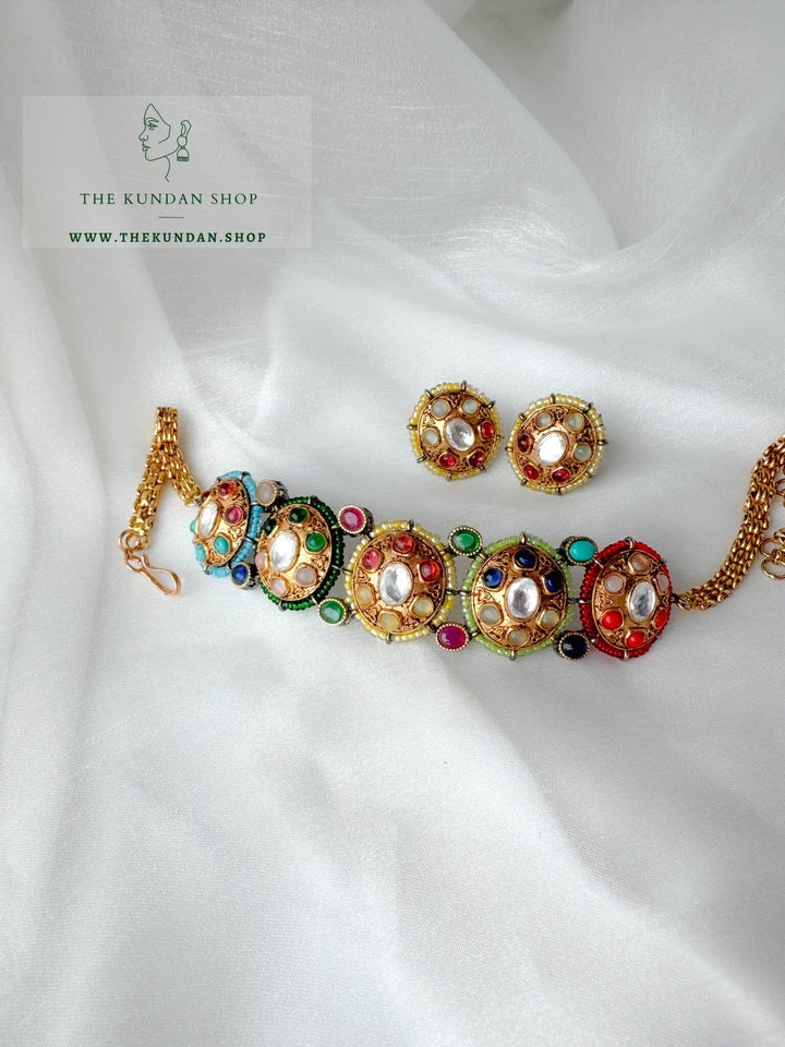 Examined in Green Necklace Sets THE KUNDAN SHOP 