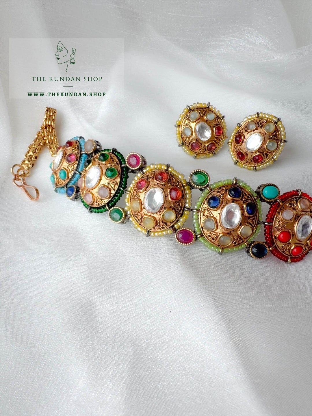 Examined in Green Necklace Sets THE KUNDAN SHOP 