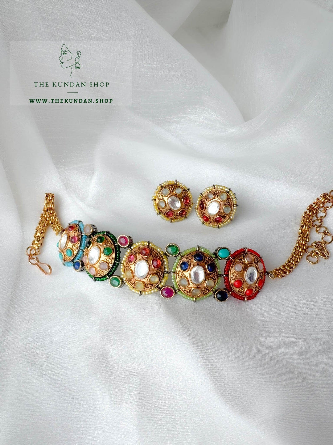 Examined in Green Necklace Sets THE KUNDAN SHOP 