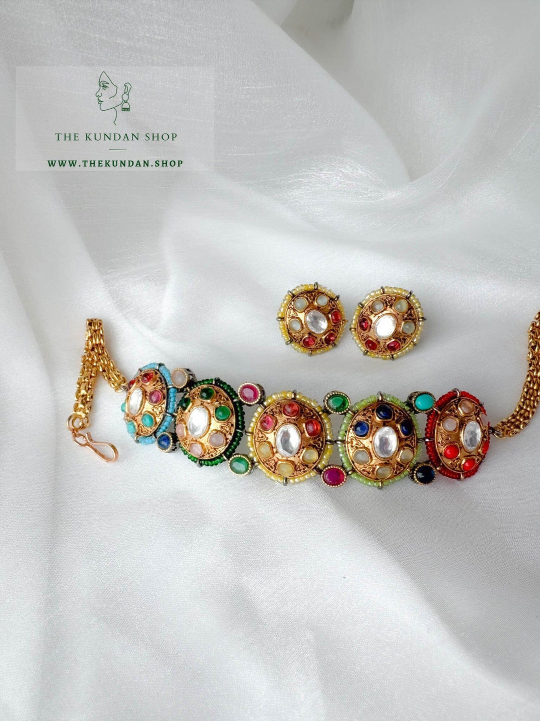 Examined in Green Necklace Sets THE KUNDAN SHOP 