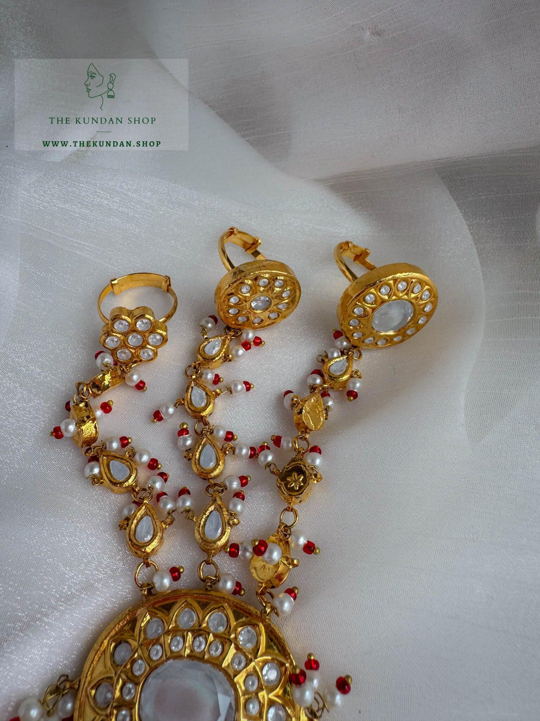 Lahore Kundan // Bridal Haathphool (Single Piece) Ring THE KUNDAN SHOP 