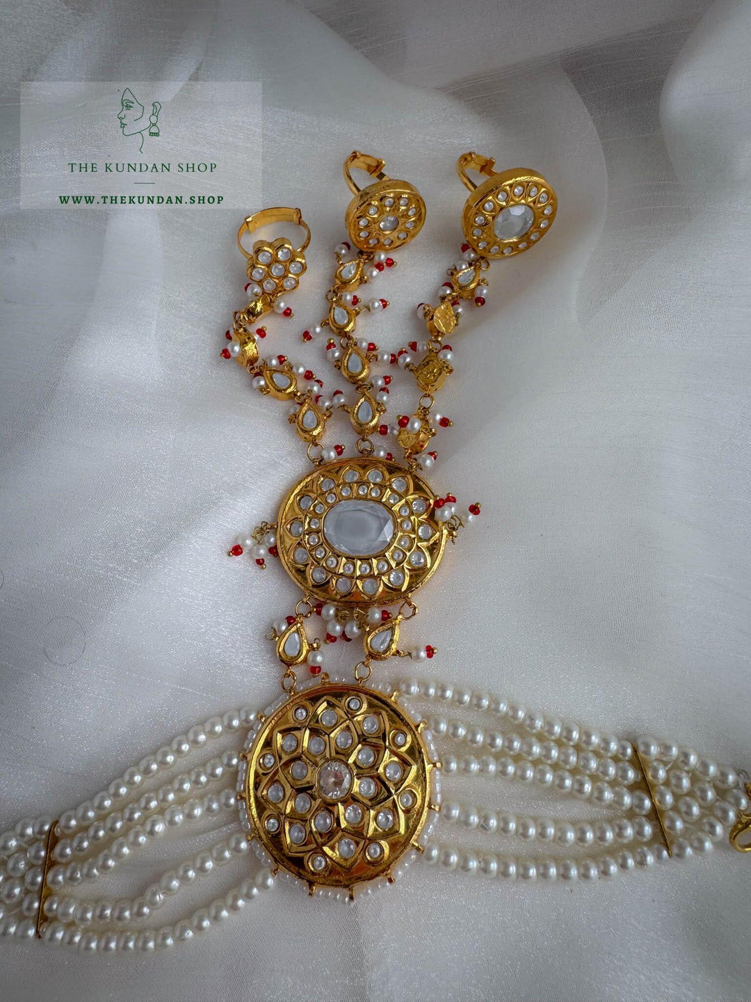 Lahore Kundan // Bridal Haathphool (Single Piece) Ring THE KUNDAN SHOP 