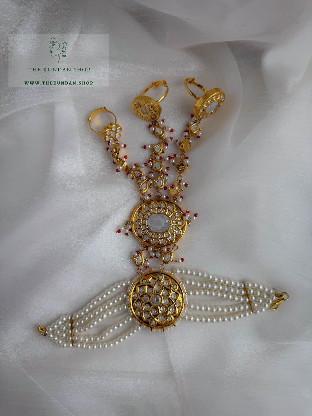 Lahore Kundan // Bridal Haathphool (Single Piece) Ring THE KUNDAN SHOP 