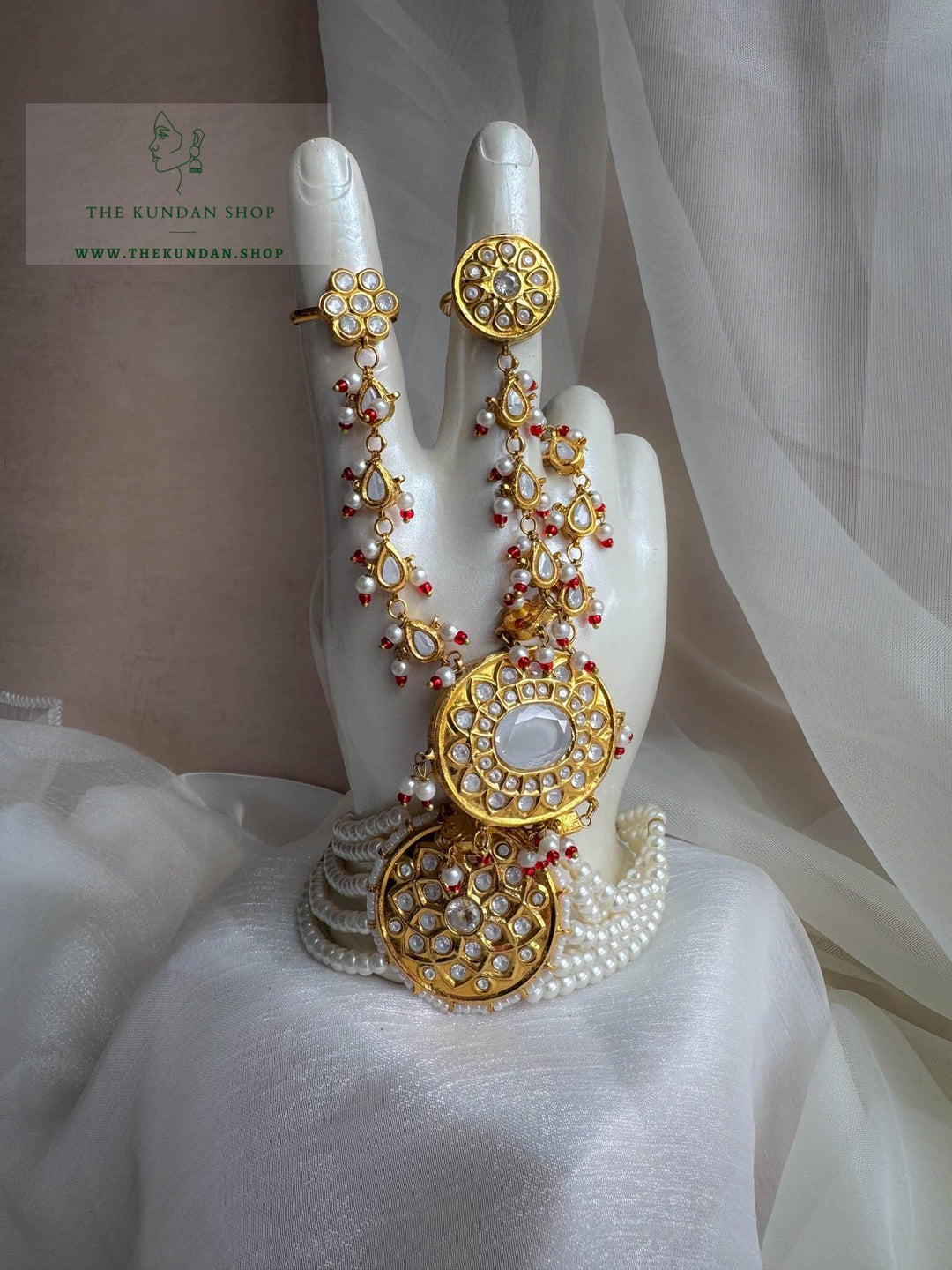 Lahore Kundan // Bridal Haathphool (Single Piece) Ring THE KUNDAN SHOP 