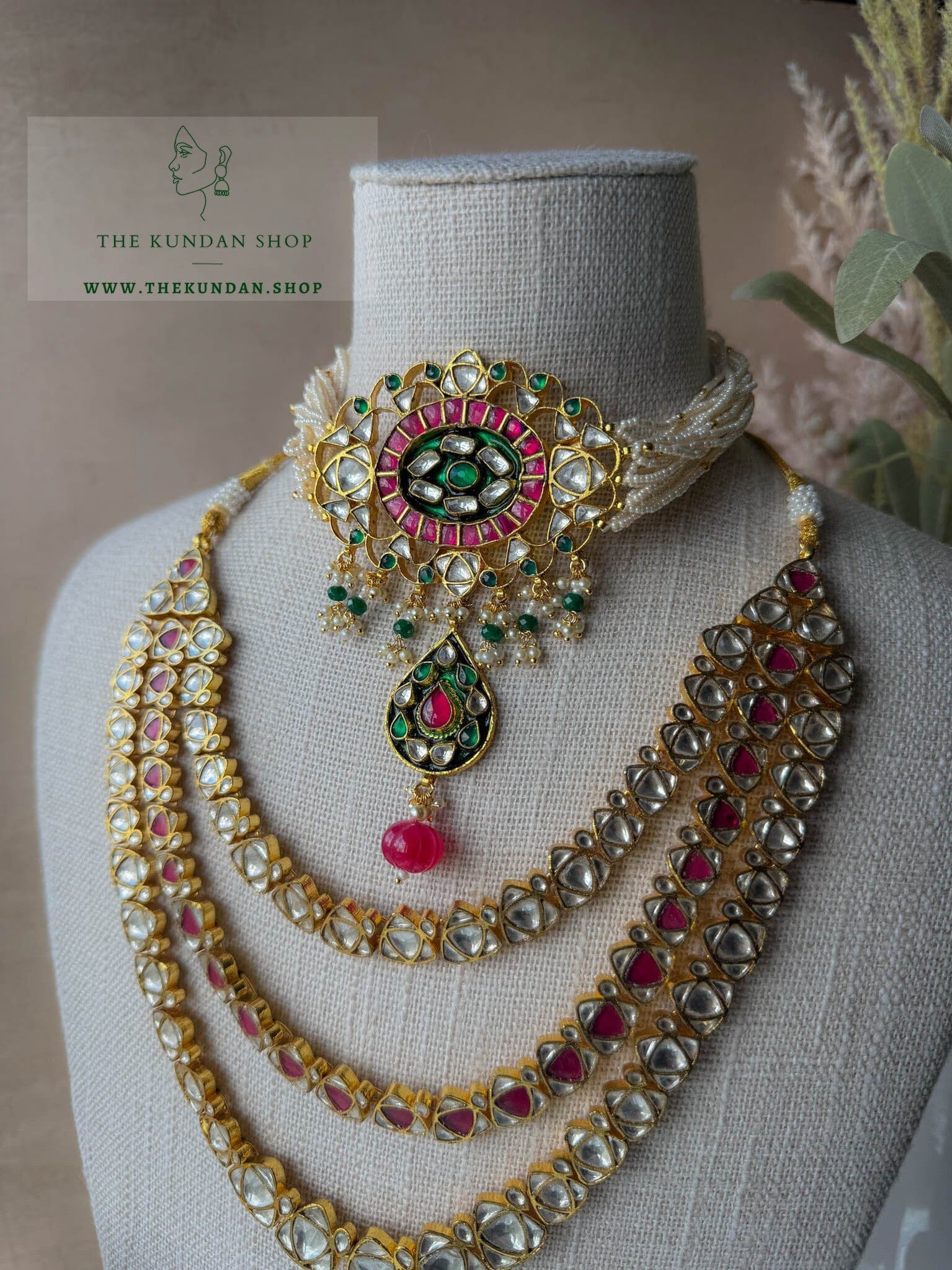 Endless Heartbreak in Kundan Necklace Sets THE KUNDAN SHOP 