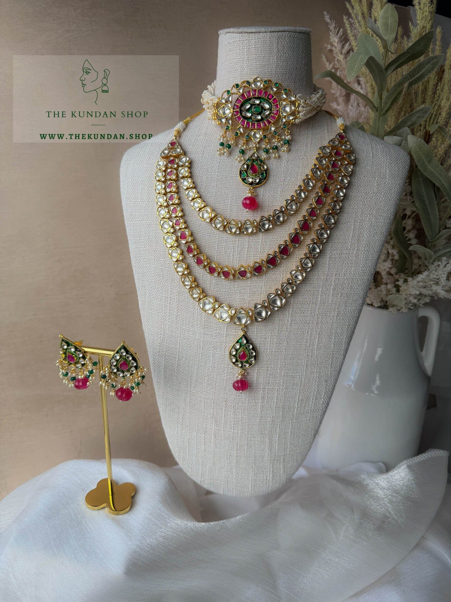 Endless Heartbreak in Kundan Necklace Sets THE KUNDAN SHOP 