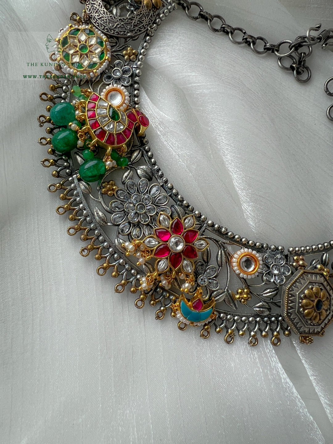 Growing Roots // Oxidized Silver Necklace Sets THE KUNDAN SHOP 