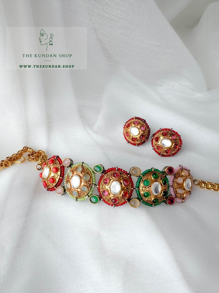 Examined in Red Necklace Sets THE KUNDAN SHOP 