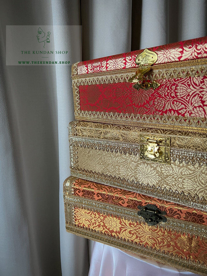 Banarsi Jewelry Chest - 2 sizes Storage THE KUNDAN SHOP 