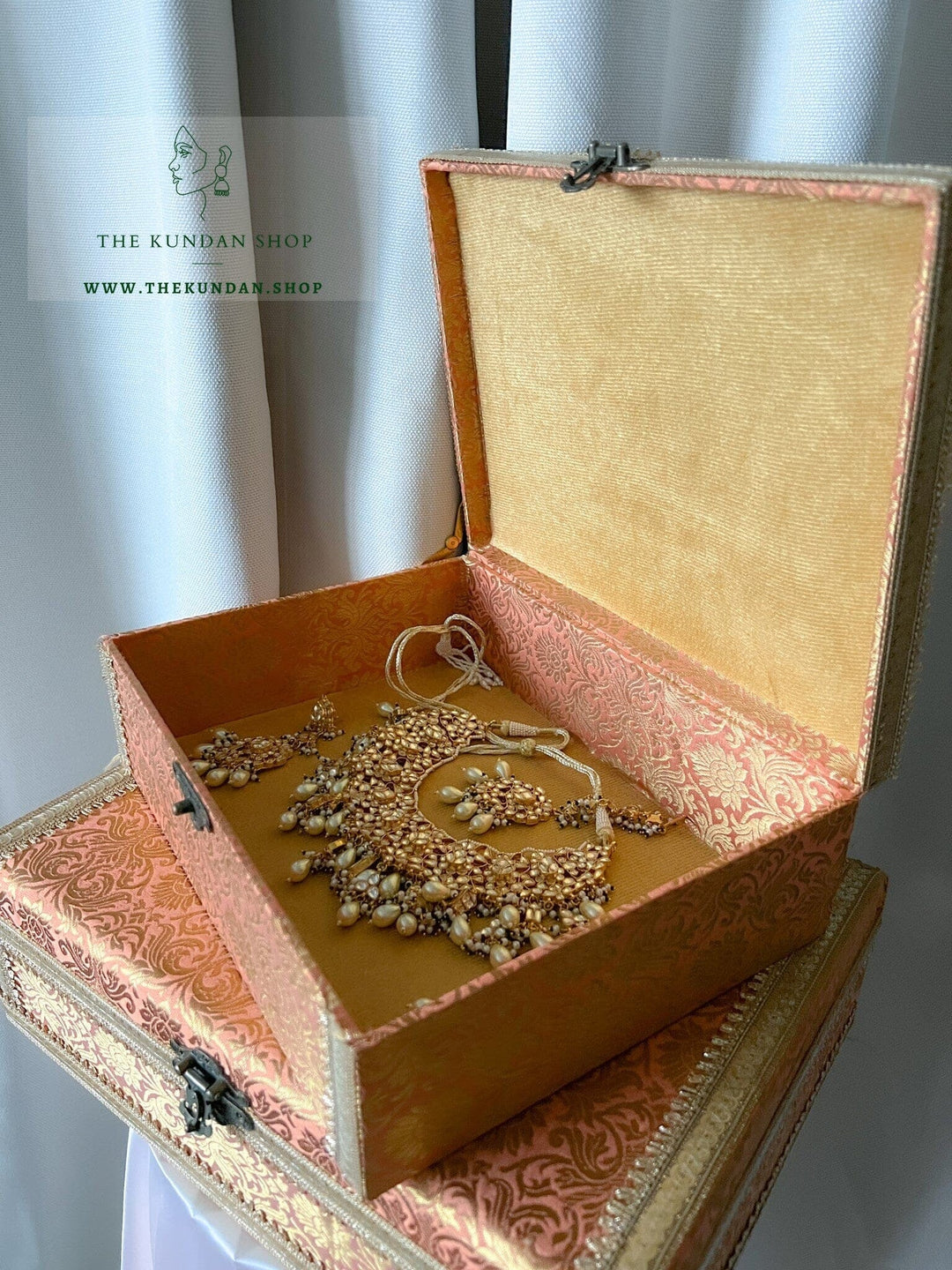 Banarsi Jewelry Chest - 2 sizes Storage THE KUNDAN SHOP 