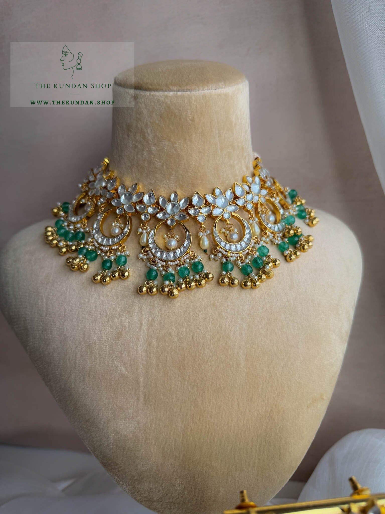 Chaand Raat in Light Green Necklace Sets THE KUNDAN SHOP 