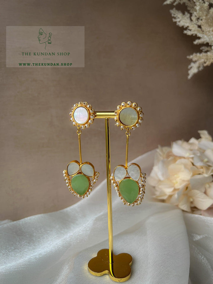 Secrets in Mother of Pearl Earrings THE KUNDAN SHOP 