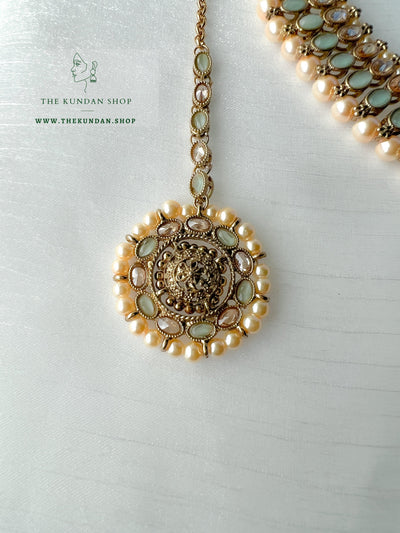 Flushed Polki in Pastel Necklace Sets THE KUNDAN SHOP 