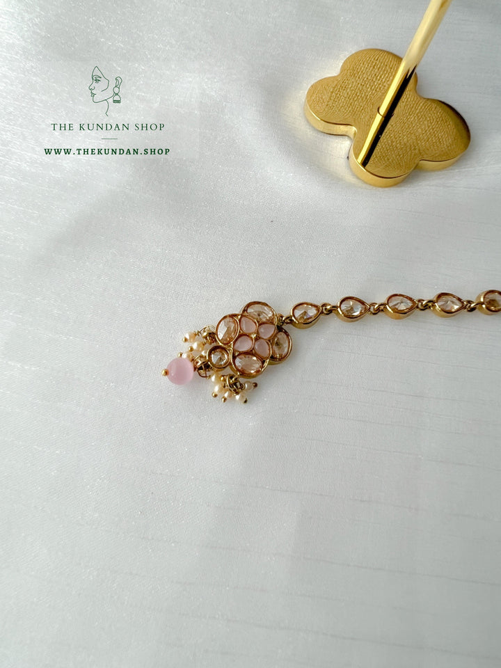 Rescued Floral in Light Pink Necklace Sets THE KUNDAN SHOP 