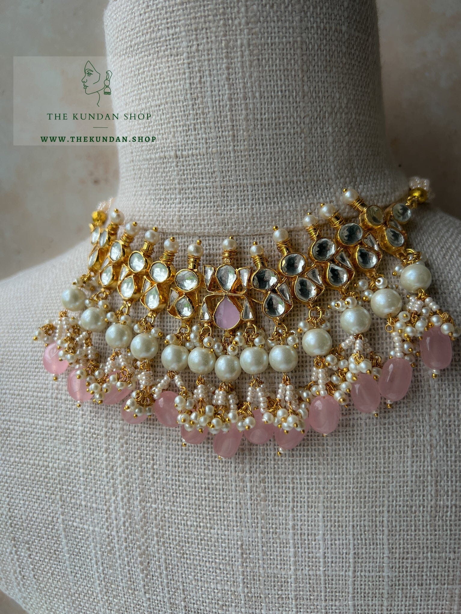Sweetheart in Light Pink Necklace Sets THE KUNDAN SHOP 