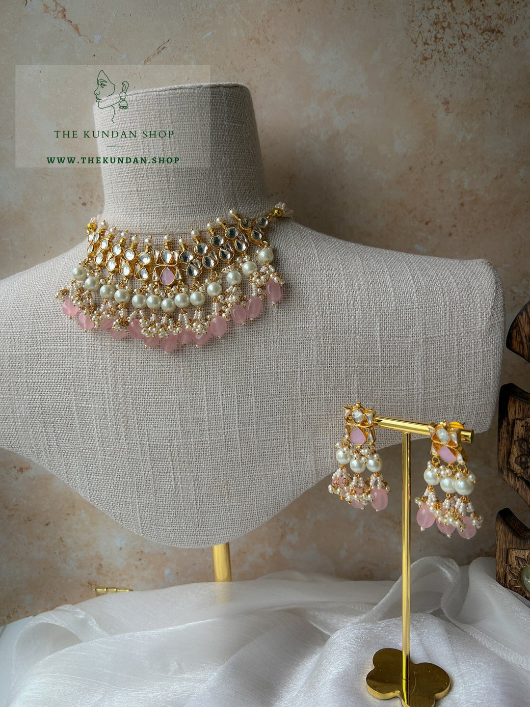 Sweetheart in Light Pink Necklace Sets THE KUNDAN SHOP 