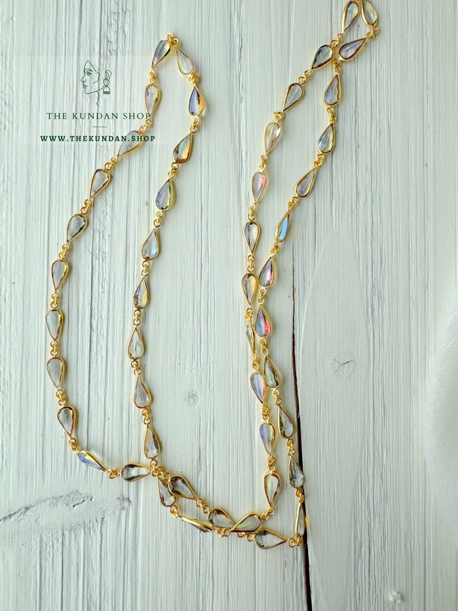 Stone Chain Necklace Sets THE KUNDAN SHOP 