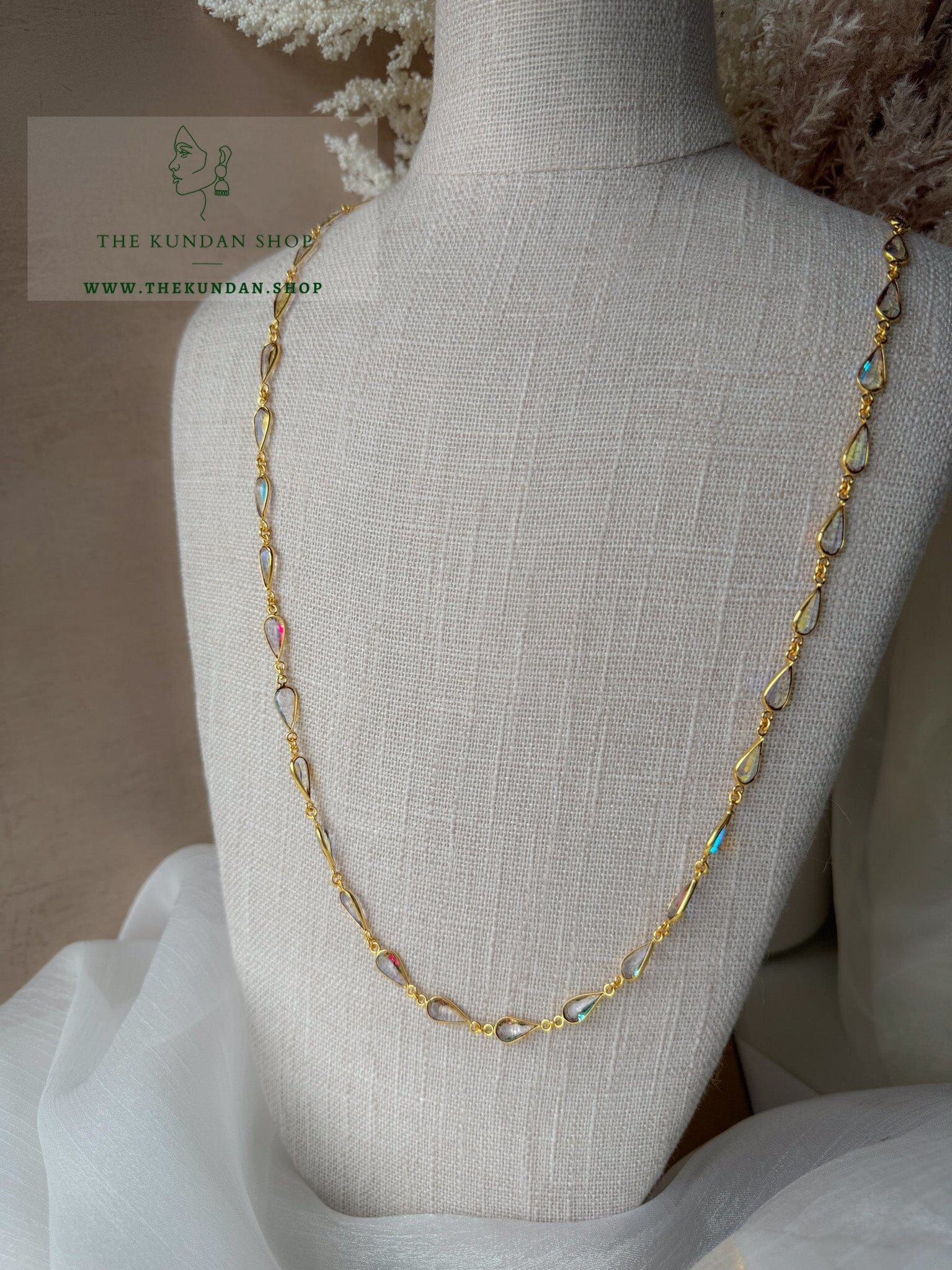 Stone Chain Necklace Sets THE KUNDAN SHOP 